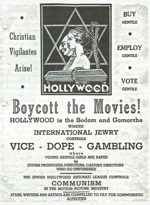 Boycott the Movies! poster, journal of wildculture.com 2022