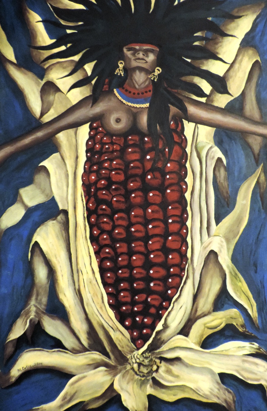 Corn and woman art, journal of wild culture, ©2020