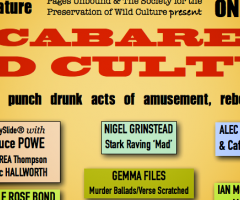 Cabaret of Wild Culture poster, ©2015
