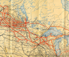 Map of Canadian border, Journal of Wild Culture, ©2015