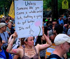 People's Climate March posters, Wild Culture, ©2014, photo by Whitney Smith