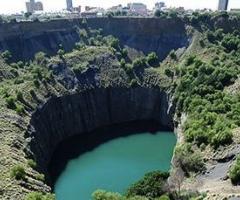 Green pool in ground