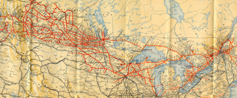 Map of Canadian border, Journal of Wild Culture, ©2015