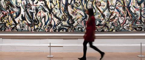 Jackson Pollock and women walking by_journal of wild culture ©2026