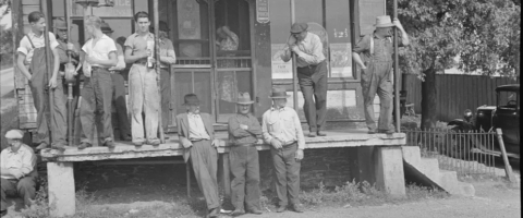 Ben Shawn_Prospective Homesteaders waiting